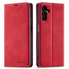 FORWENW - FORWENW Fantasy Series Samsung Galaxy S24+ Fodral Äkta läder - Röd