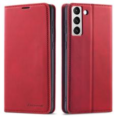FORWENW - FORWENW Galaxy S22 Fodral i PU-läder - Röd