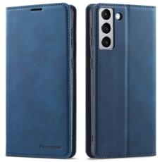 FORWENW - FORWENW Galaxy S22 Fodral - PU Läder - Magnetisk - Blå