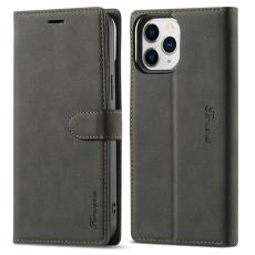 FORWENW - FORWENW iPhone 13 Pro Fodral Äkta läder - Svart