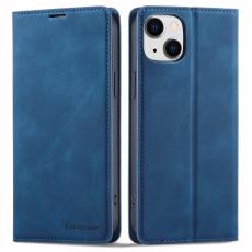 FORWENW - FORWENW iPhone 14 Fantasy Series Fodral i Skinvänligt Läder - Blå
