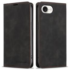 FORWENW - FORWENW iPhone 16e Fodral Äkta läder - Svart