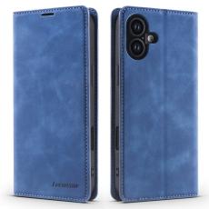 FORWENW - FORWENW iPhone 17 Wallet Fodral Äkta läder - Blå