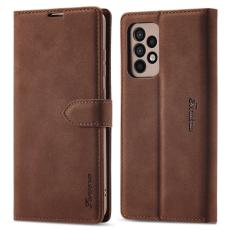 FORWENW - FORWENW Samsung Galaxy A33 5G F1 Flip Fodral Äkta läder - Brun