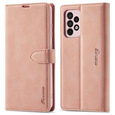 FORWENW - FORWENW Samsung Galaxy A33 5G F1 Flip Fodral Äkta läder - Roséguld