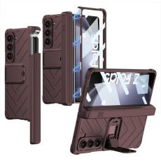 GKK - GKK Armor Kickstand Fodral för Samsung Galaxy Z Fold5 - Vinröd