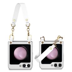 GKK - GKK f&ouml;r Samsung Galaxy Z Flip5 Fodral H&aring;rd PC Ultra-Tunn - Silver