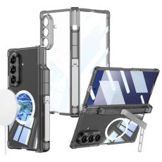 GKK - GKK f&ouml;r Samsung Galaxy Z Fold7 Fodral &Auml;kta l&auml;der - Svart