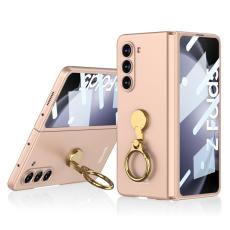 GKK - GKK Fodral för Samsung Galaxy Z Fold5 - Ultra Tunna - Äkta läder - Rose Gold