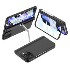 GKK - GKK Google Pixel 10 Pro Fold Fodral - PC + H&auml;rdat glas - Svart