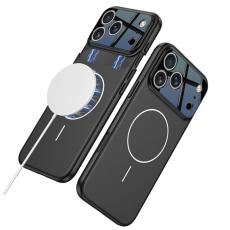 GKK - GKK iPhone 17 Pro Fodral Detachable Kamera Ram Kontrastf&auml;rg - Svart