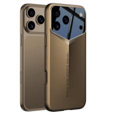 GKK - GKK iPhone 17 Pro Fodral Slim Hard PC Skyddande - &Ouml;ken Guld