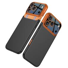 GKK - GKK iPhone 17 Pro Max Fodral Detachable Kamera Ram - Orange / Svart