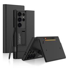 GKK - GKK Samsung Galaxy S23 Ultra Fodral Äkta läder - Svart