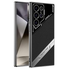 GKK - GKK Samsung Galaxy S23 Ultra Fodral Äkta läder - Titanium Black