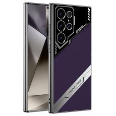 GKK - GKK Samsung Galaxy S23 Ultra Fodral Äkta läder - Titanium Lila