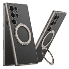 GKK - GKK Samsung Galaxy S23 Ultra Fodral PU + TPU + PC - Titanium Black