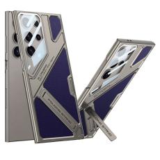 GKK - GKK Samsung Galaxy S23 Ultra Fodral Shockproof PC + PU - Lila