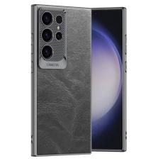 GKK - GKK Samsung Galaxy S23 Ultra Fodral Waxy PU + TPU - Grå