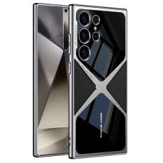 GKK - GKK Samsung Galaxy S24 Ultra Fodral Äkta läder - Titanium Black