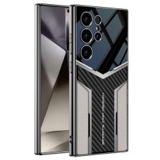 GKK - GKK Samsung Galaxy S24 Ultra Fodral Äkta läder - Titanium Grey