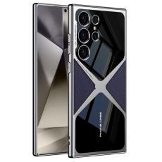 GKK - GKK Samsung Galaxy S24 Ultra Fodral - Äkta läder - Titanium Purple