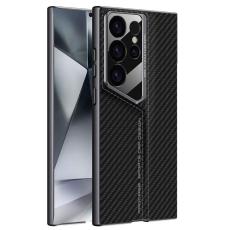 GKK - GKK Samsung Galaxy S24 Ultra Fodral PU - Kolfiber - Svart