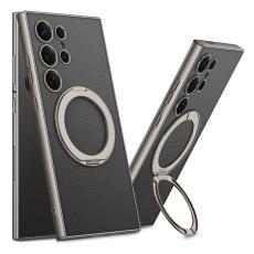 GKK - GKK Samsung Galaxy S24 Ultra Fodral PU + TPU + PC - Titanium Black