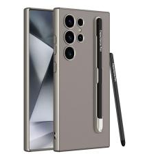 GKK - GKK Samsung Galaxy S24 Ultra Fodral - PU + TPU + PC - Titanium Grey