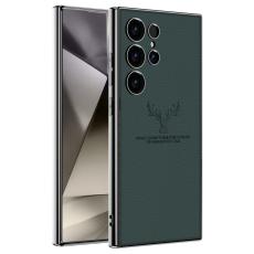 GKK - GKK Samsung Galaxy S24 Ultra Fodral - TPU + PC + PU - Grön