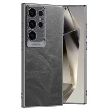 GKK - GKK Samsung Galaxy S24 Ultra Fodral Waxy PU + TPU - Grå