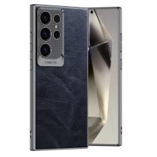 GKK - GKK Samsung Galaxy S24 Ultra Fodral Waxy PU + TPU + PC - Blå