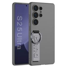 GKK - GKK Samsung Galaxy S25 Ultra Fodral - Hård PC med Silikonband - Grå