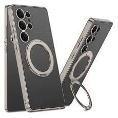 GKK - GKK Samsung Galaxy S25 Ultra Fodral PU + TPU + PC - Titanium Black