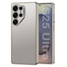 GKK - GKK Samsung Galaxy S25 Ultra Fodral PU + TPU + PC - Titanium Grey