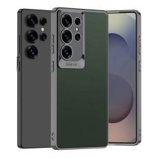 GKK - GKK Samsung Galaxy S25 Ultra Fodral Shockproof PU + TPU - Midnattsgrön