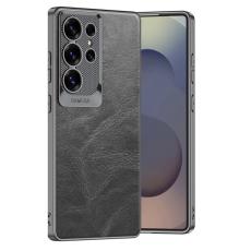 GKK - GKK Samsung Galaxy S25 Ultra Fodral Waxy PU + TPU + PC - Grå