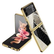 GKK - GKK Samsung Galaxy Z Flip3 5G Fodral PC + Härdat Glas - Stil 1