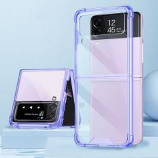 GKK - GKK Samsung Galaxy Z Flip4 Fodral TPU - Transparent - Lila