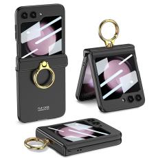 GKK - GKK Samsung Galaxy Z Flip5 Fodral - Magnetisk Hinge Skydd - Svart