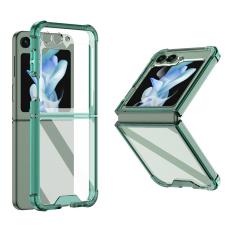 GKK - GKK Samsung Galaxy Z Flip5 Fodral Soft TPU - Transparent Gr&ouml;n