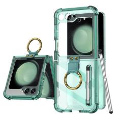 GKK - GKK Samsung Galaxy Z Flip5 Fodral TPU - Transparent Green