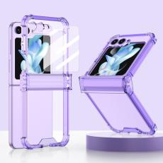 GKK - GKK Samsung Galaxy Z Flip5 TPU Fodral - Transparent Lila
