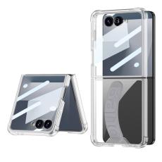 GKK - GKK Samsung Galaxy Z Flip7 5G Skal TPU Tempererat Glas - Grå