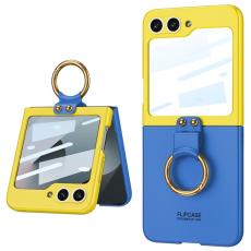 GKK - GKK Samsung Galaxy Z Flip7 FE Fodral PU+PC - Blå