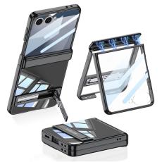 GKK - GKK Samsung Galaxy Z Flip7 Fodral Magnetisk Hinge Skydd PC - Svart