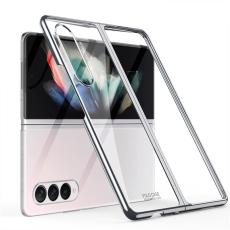 GKK - GKK Samsung Galaxy Z Fold3 5G Fodral i Electroplaterad PC - Silver