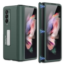 GKK - GKK Samsung Galaxy Z Fold3 Fodral Äkta läder - Grön