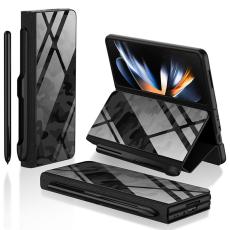 GKK - GKK Samsung Galaxy Z Fold4 5G Fodral Äkta läder - Camo Black