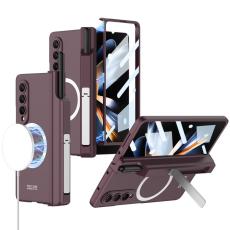 GKK - GKK Samsung Galaxy Z Fold4 Fodral - Hård PC - Vinröd